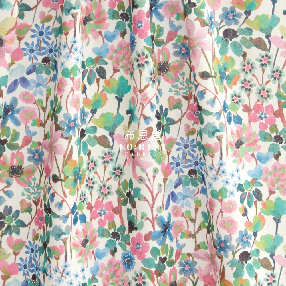 Liberty of London (Cotton Tana Lawn Fabric) - Dreams of Summer C - FO:REST Fabric 布恩堂Liberty fabrictana lawnjapanese fabricykk zipper