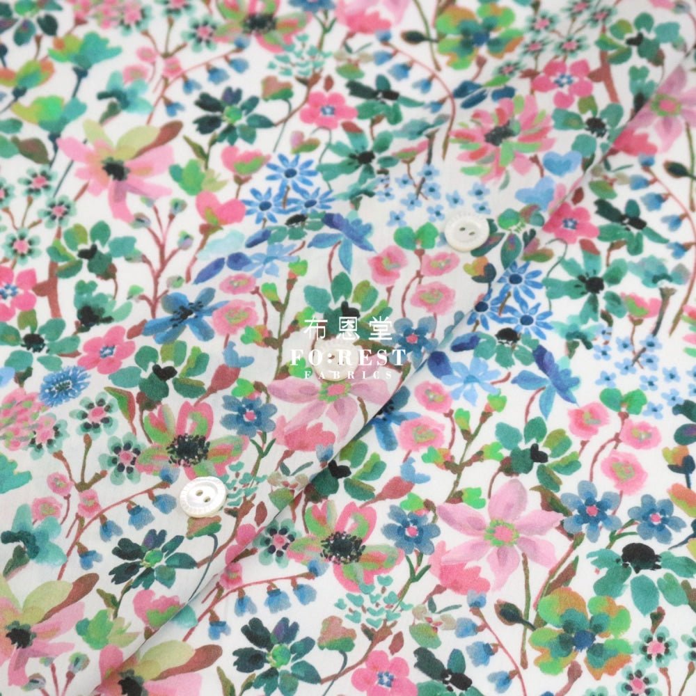 Liberty of London (Cotton Tana Lawn Fabric) - Dreams of Summer C - FO:REST Fabric 布恩堂Liberty fabrictana lawnjapanese fabricykk zipper