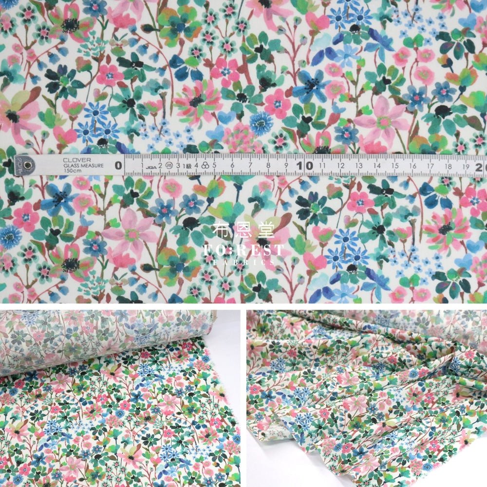 Liberty of London (Cotton Tana Lawn Fabric) - Dreams of Summer C - FO:REST Fabric 布恩堂Liberty fabrictana lawnjapanese fabricykk zipper