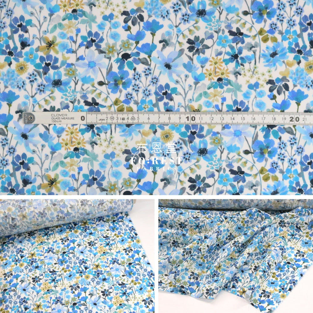 Liberty Of London (Cotton Tana Lawn Fabric) - Dreams Summer Blue Cotton