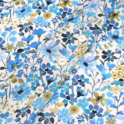 Liberty Of London (Cotton Tana Lawn Fabric) - Dreams Summer Blue Cotton