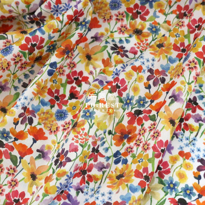 Liberty Of London (Cotton Tana Lawn Fabric) - Dreams Summer Colouful Cotton