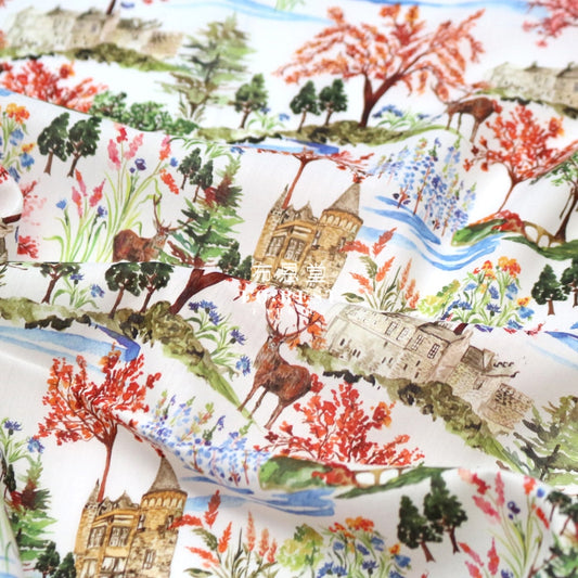 Liberty Of London (Cotton Tana Lawn Fabric) - Edinburgh Castle Cotton