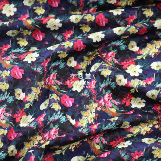 Liberty of London (Cotton Tana Lawn Fabric) - Eltham Black - FO:REST Fabric 布恩堂Liberty fabrictana lawnjapanese fabricykk zipper