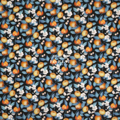 Liberty Of London (Cotton Tana Lawn Fabric) - Elving Orchard Orange Cotton