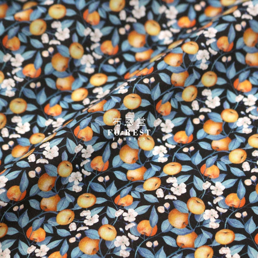 Liberty Of London (Cotton Tana Lawn Fabric) - Elving Orchard Orange Cotton