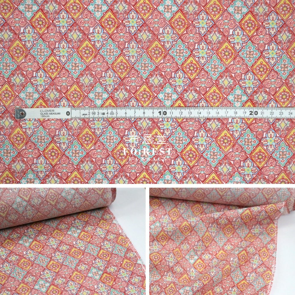 Liberty of London (Cotton Tana Lawn Fabric) - Enamour - FO:REST Fabric 布恩堂Liberty fabrictana lawnjapanese fabricykk zipper
