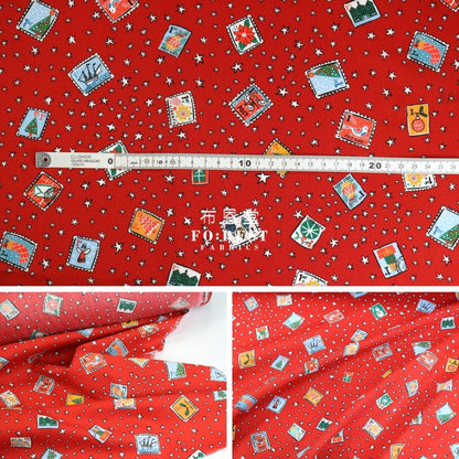 Liberty of London (Cotton Tana Lawn Fabric) - Festive Greetings - FO:REST Fabric 布恩堂Liberty fabrictana lawnjapanese fabricykk zipper