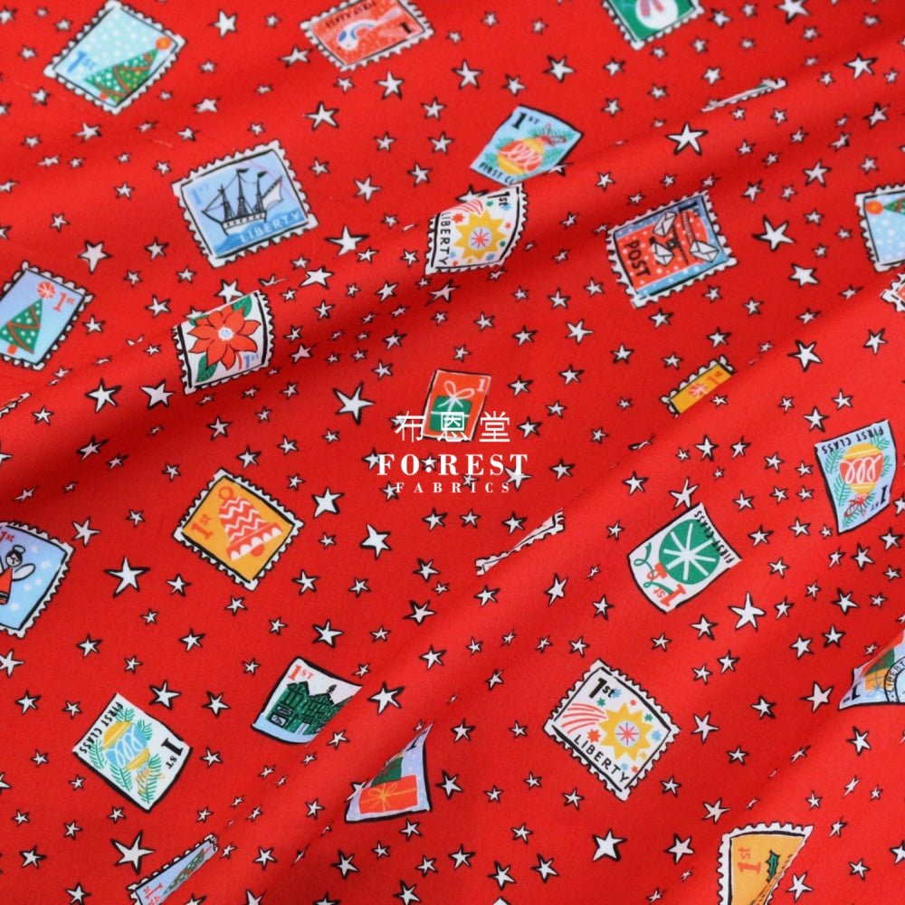 Liberty of London (Cotton Tana Lawn Fabric) - Festive Greetings - FO:REST Fabric 布恩堂Liberty fabrictana lawnjapanese fabricykk zipper