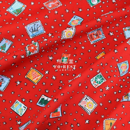 Liberty of London (Cotton Tana Lawn Fabric) - Festive Greetings - FO:REST Fabric 布恩堂Liberty fabrictana lawnjapanese fabricykk zipper