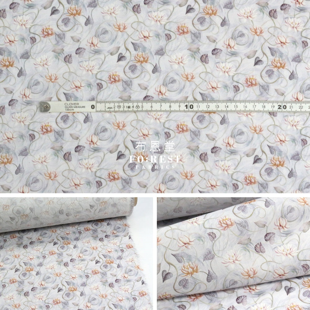 Liberty of London (Cotton Tana Lawn Fabric) - Float Away Gray – FO