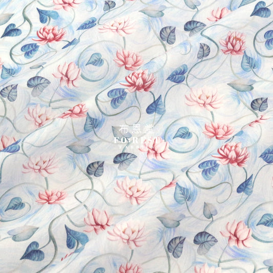 Liberty Of London (Cotton Tana Lawn Fabric) - Float Away Blue Cotton