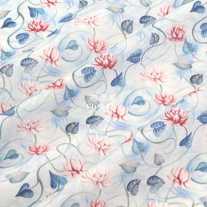 Liberty of London (Cotton Tana Lawn Fabric) - Float Away Blue - FO:REST Fabric 布恩堂Liberty fabrictana lawnjapanese fabricykk zipper