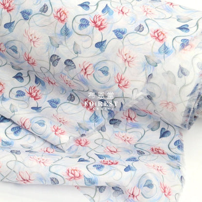 Liberty of London (Cotton Tana Lawn Fabric) - Float Away Blue - FO:REST Fabric 布恩堂Liberty fabrictana lawnjapanese fabricykk zipper