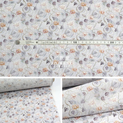 Liberty of London (Cotton Tana Lawn Fabric) - Float Away Gray - FO:REST Fabric 布恩堂Liberty fabrictana lawnjapanese fabricykk zipper