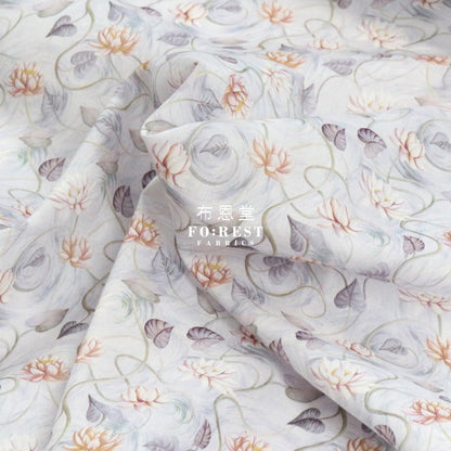 Liberty of London (Cotton Tana Lawn Fabric) - Float Away Gray - FO:REST Fabric 布恩堂Liberty fabrictana lawnjapanese fabricykk zipper