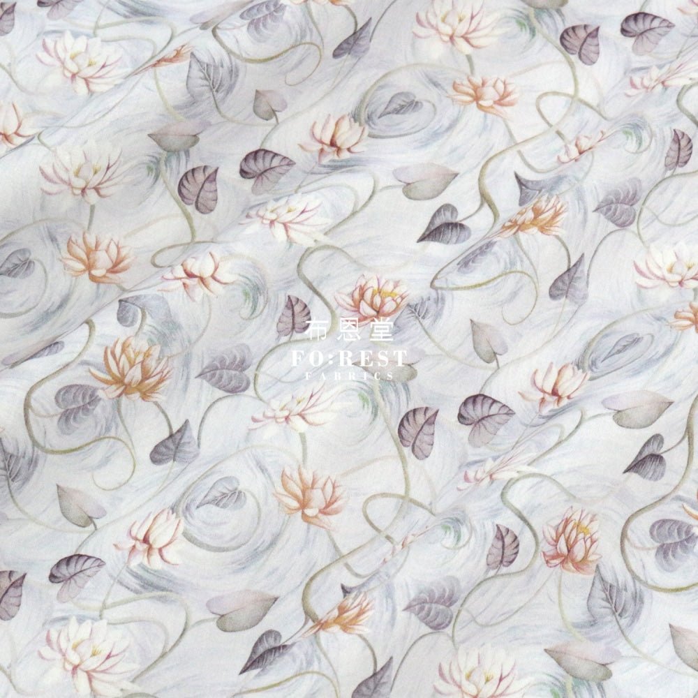 Liberty of London (Cotton Tana Lawn Fabric) - Float Away Gray - FO:REST Fabric 布恩堂Liberty fabrictana lawnjapanese fabricykk zipper