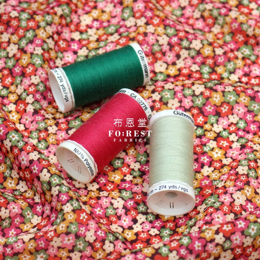Liberty of London (Cotton Tana Lawn Fabric) - Floral Charm - FO:REST Fabric 布恩堂Liberty fabrictana lawnjapanese fabricykk zipper