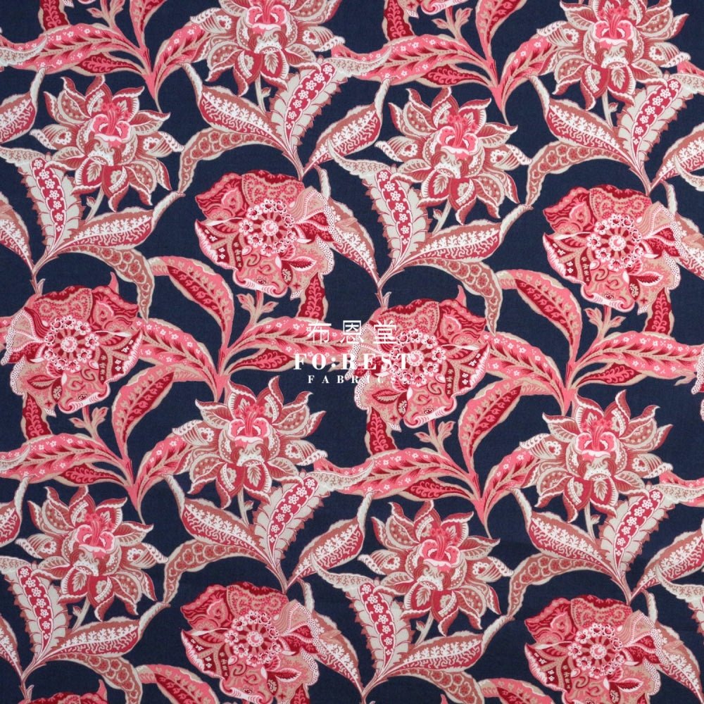 Liberty of London (Cotton Tana Lawn Fabric) - Floral Chintz Red - FO:REST Fabric 布恩堂Liberty fabrictana lawnjapanese fabricykk zipper