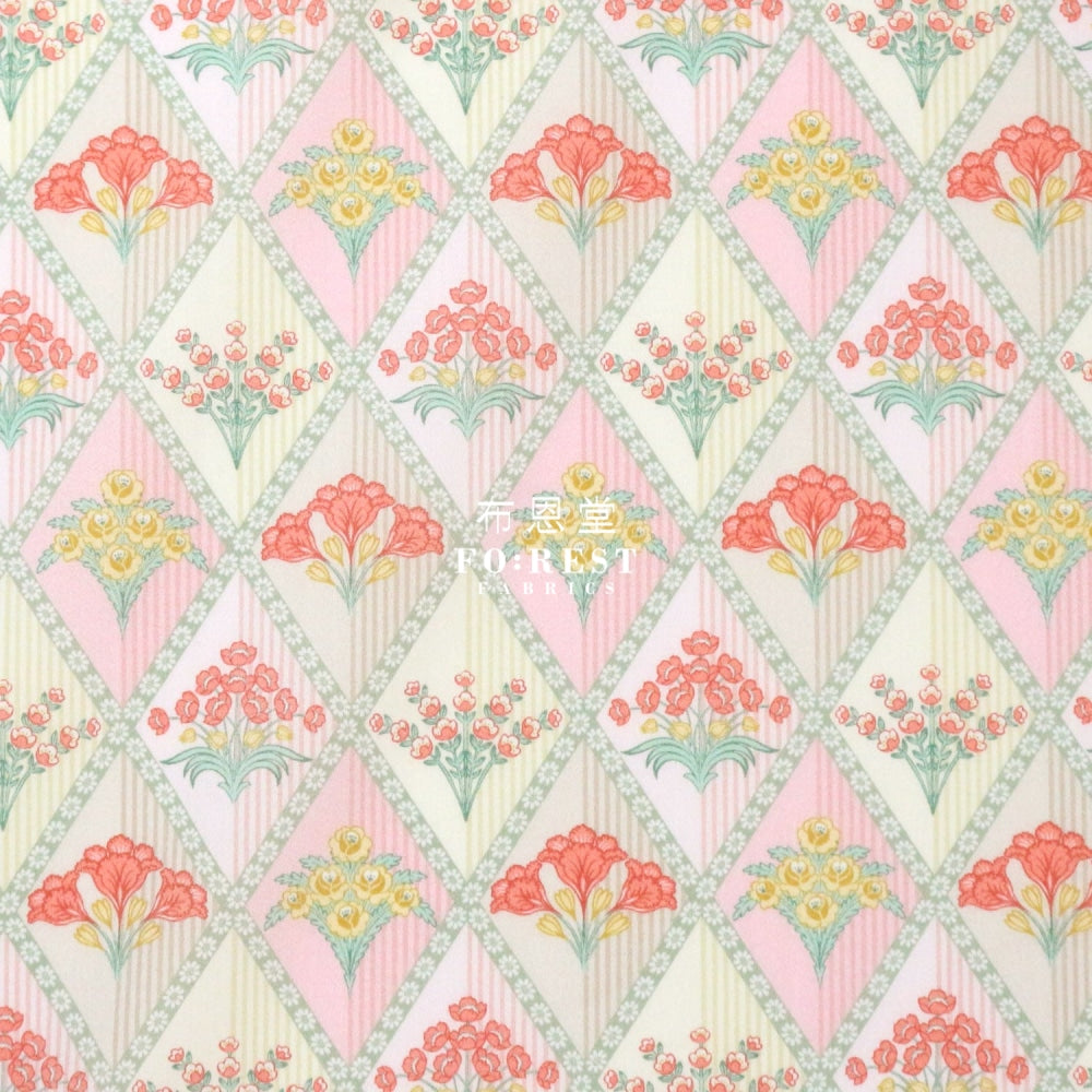 Liberty Of London (Cotton Tana Lawn Fabric) - Floral Harlequin Cotton
