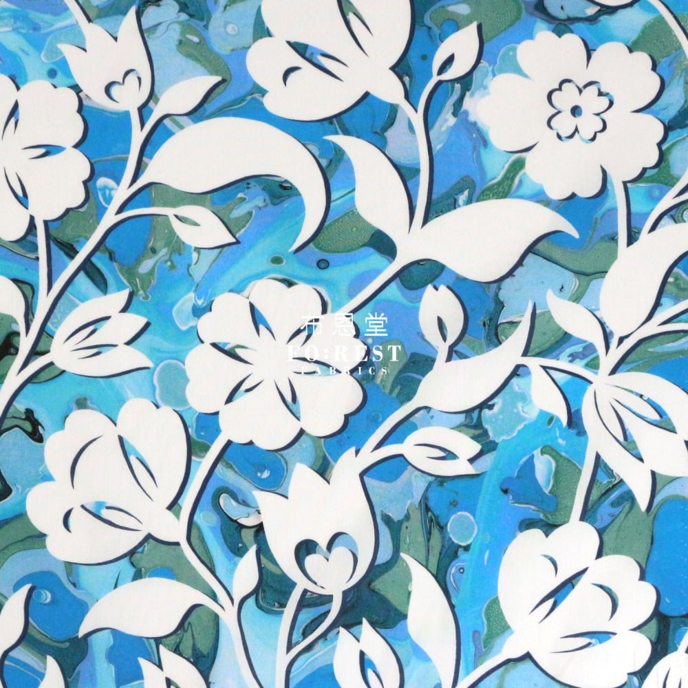 Liberty of London (Cotton Tana Lawn Fabric) - Floral Marble - FO:REST Fabric 布恩堂Liberty fabrictana lawnjapanese fabricykk zipper