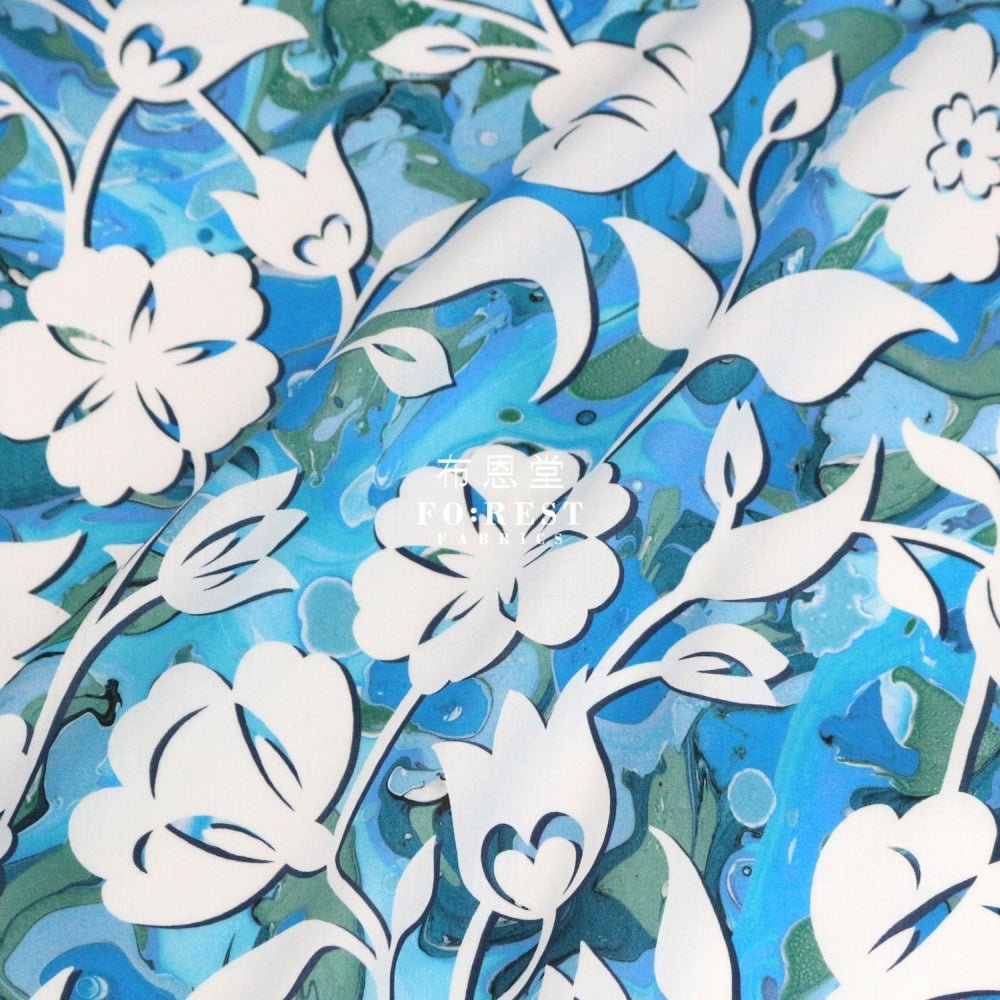 Liberty of London (Cotton Tana Lawn Fabric) - Floral Marble - FO:REST Fabric 布恩堂Liberty fabrictana lawnjapanese fabricykk zipper