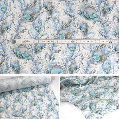 Liberty Of London (Cotton Tana Lawn Fabric) - Florentines Journey Blue Cotton