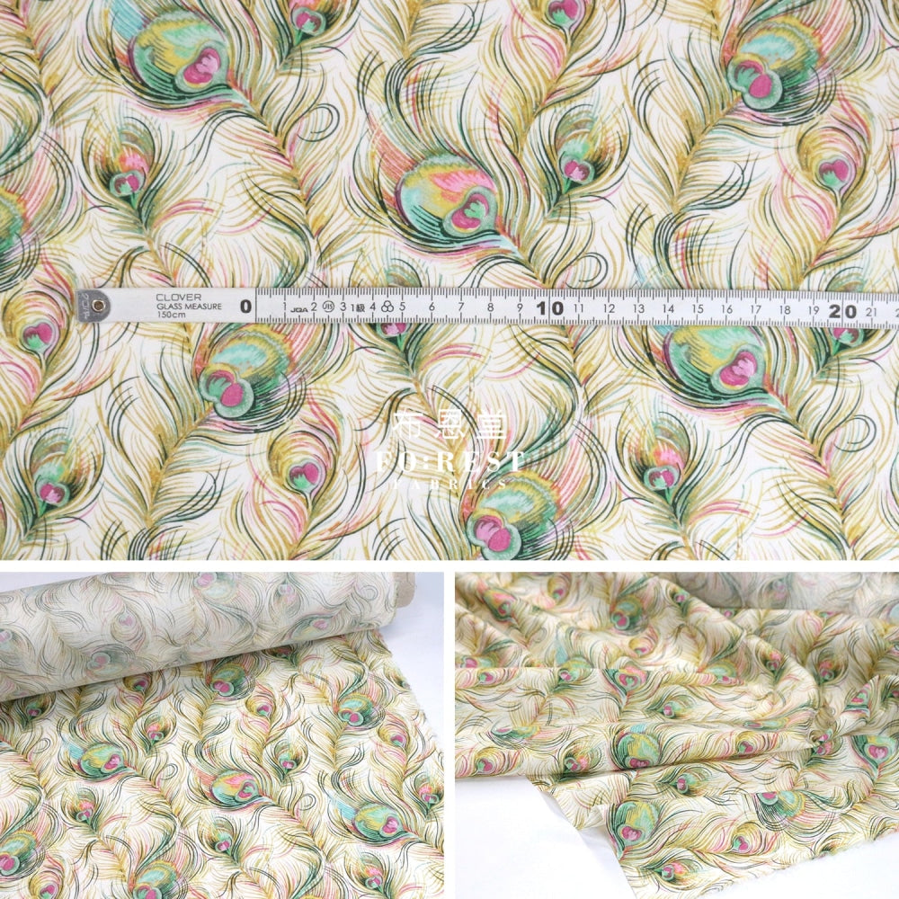 Liberty Of London (Cotton Tana Lawn Fabric) - Florentines Journey Green Cotton