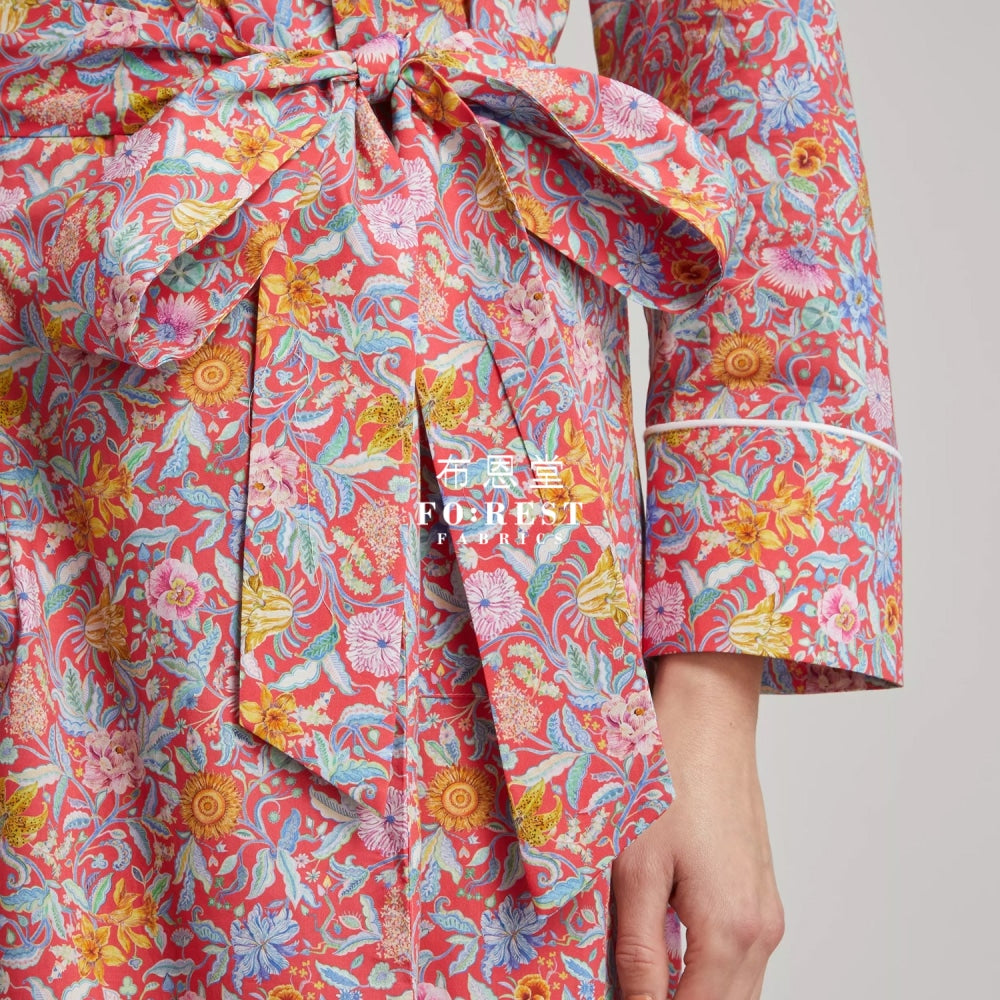 Liberty Of London (Cotton Tana Lawn Fabric) - Garden Life Red Cotton