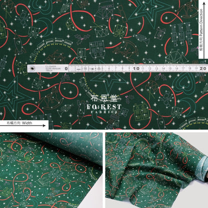 Liberty Of London (Cotton Tana Lawn Fabric) - Gift Express Green Cotton