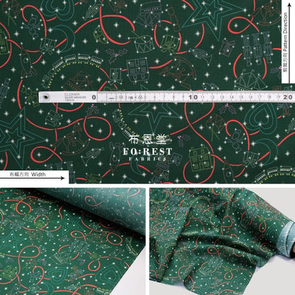 Liberty of London (Cotton Tana Lawn Fabric) - Gift express Green - FO:REST Fabric 布恩堂Liberty fabrictana lawnjapanese fabricykk zipper