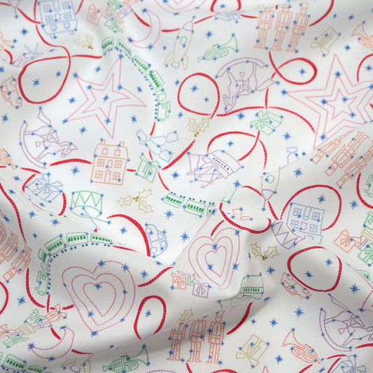 Liberty of London (Cotton Tana Lawn Fabric) - Gift express White - FO:REST Fabric 布恩堂Liberty fabrictana lawnjapanese fabricykk zipper