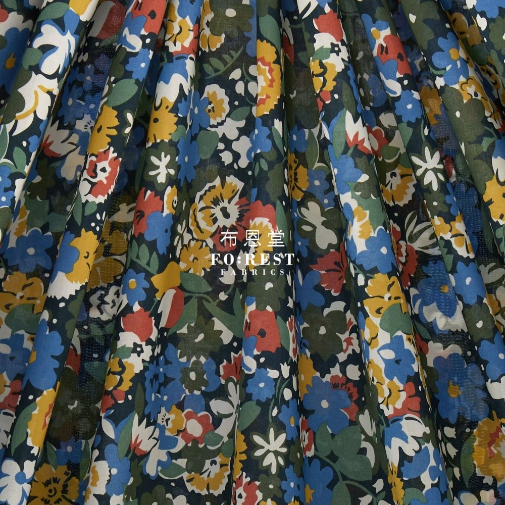 Liberty of London (Cotton Tana Lawn Fabric) - Gloria Lomo - FO:REST Fabric 布恩堂Liberty fabrictana lawnjapanese fabricykk zipper