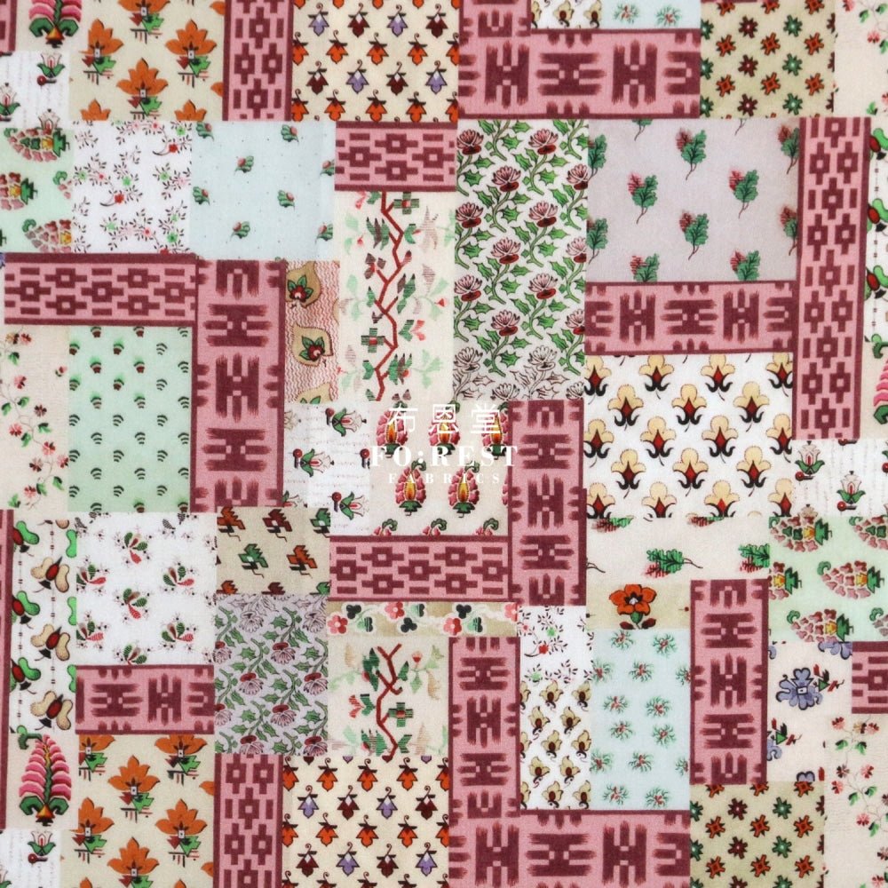 Liberty of London (Cotton Tana Lawn Fabric) - Ikat Neats Red - FO:REST Fabric 布恩堂Liberty fabrictana lawnjapanese fabricykk zipper