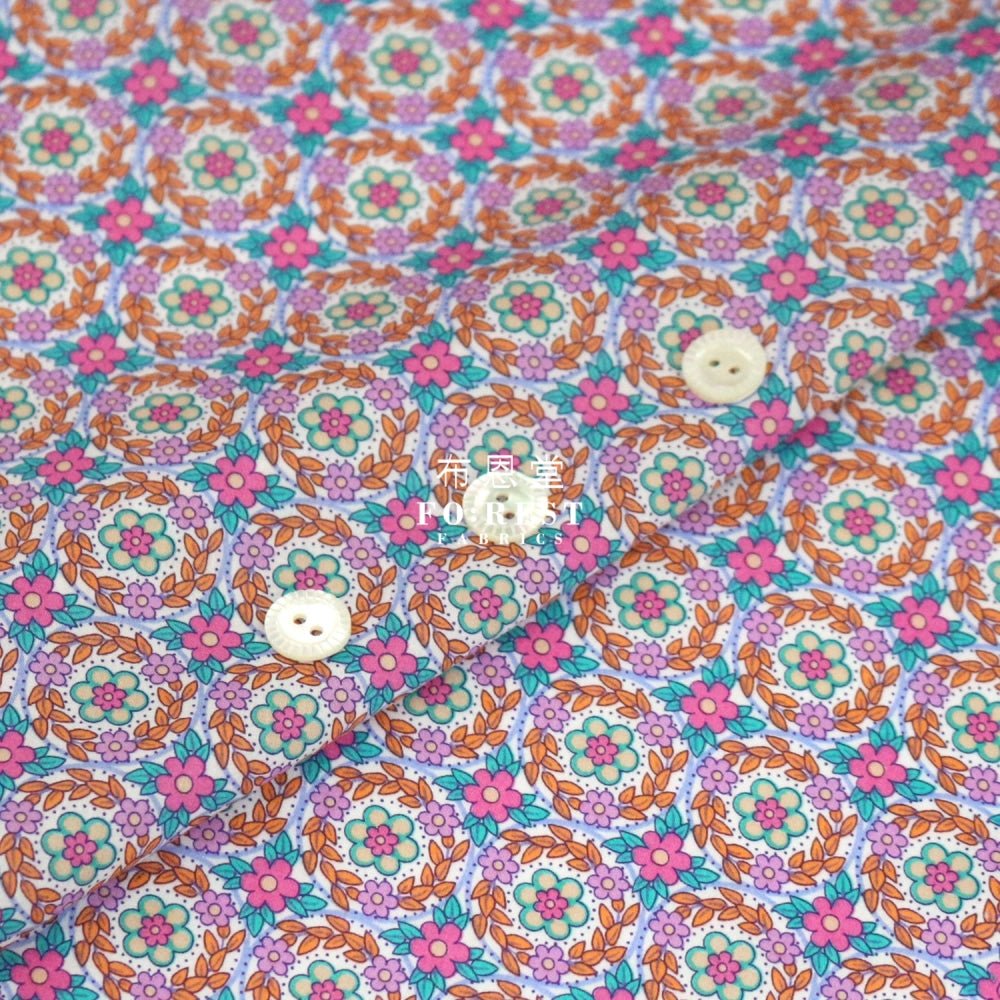Liberty of London (Cotton Tana Lawn Fabric) - Jessie's Jewel Purple - FO:REST Fabric 布恩堂Liberty fabrictana lawnjapanese fabricykk zipper