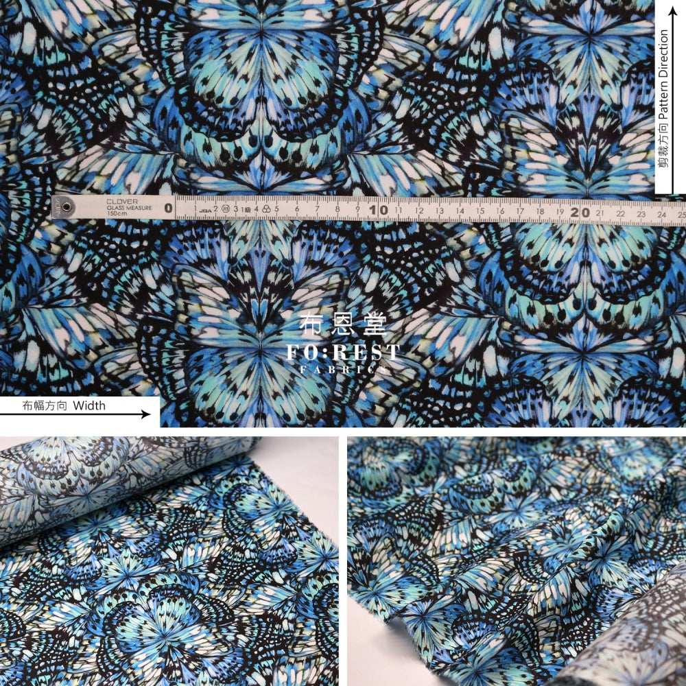 Liberty Of London (Cotton Tana Lawn Fabric) - Kaleidoscope Blue Cotton