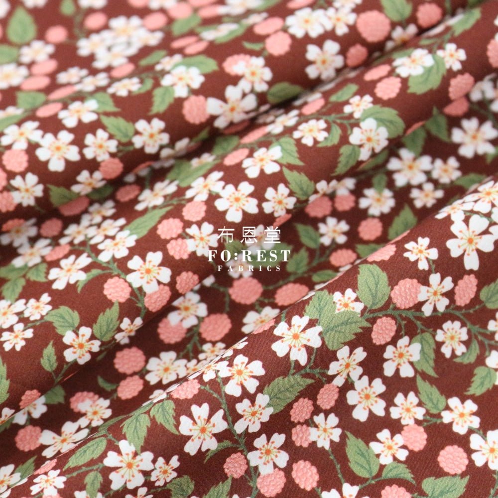 Liberty of London (Cotton Tana Lawn Fabric) - Karen's Choice Wine - FO:REST Fabric 布恩堂Liberty fabrictana lawnjapanese fabricykk zipper