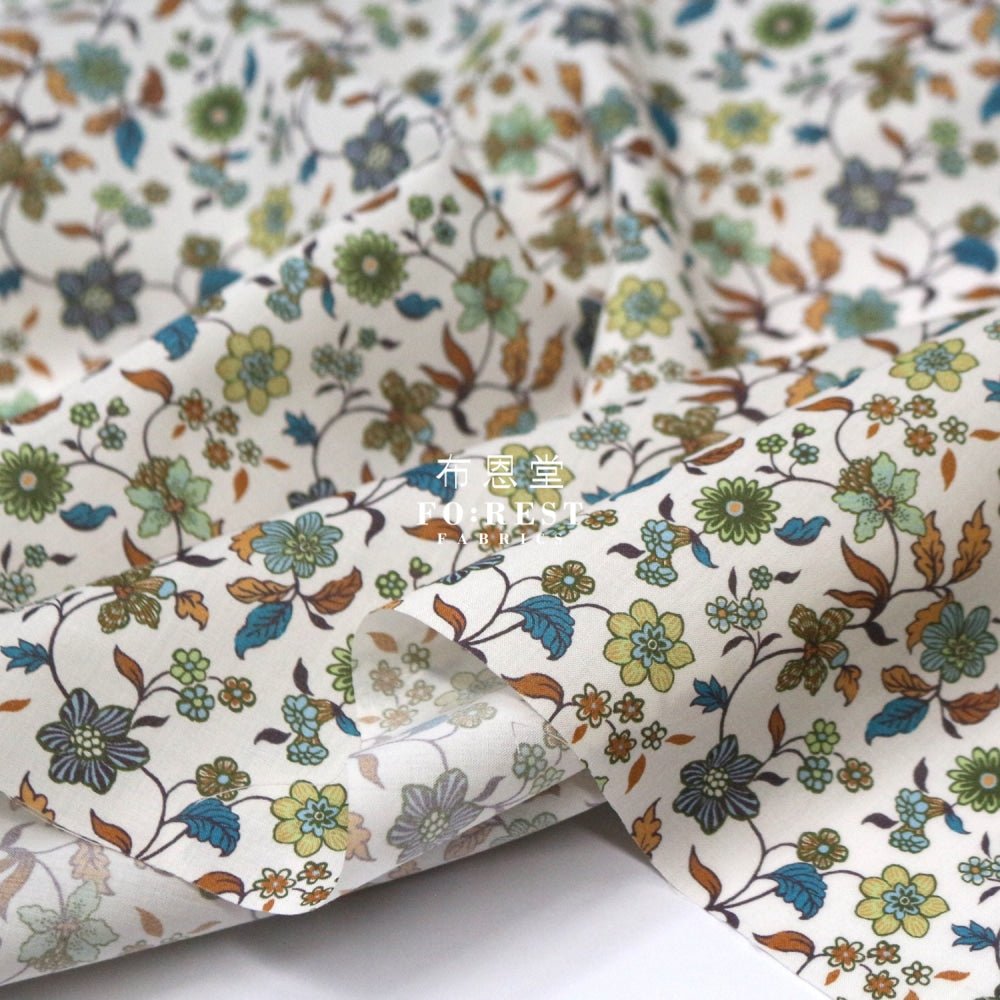 Liberty of London (Cotton Tana Lawn Fabric) - Katherine Court - FO:REST Fabric 布恩堂Liberty fabrictana lawnjapanese fabricykk zipper