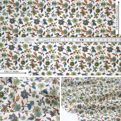 Liberty of London (Cotton Tana Lawn Fabric) - Katherine Court - FO:REST Fabric 布恩堂Liberty fabrictana lawnjapanese fabricykk zipper