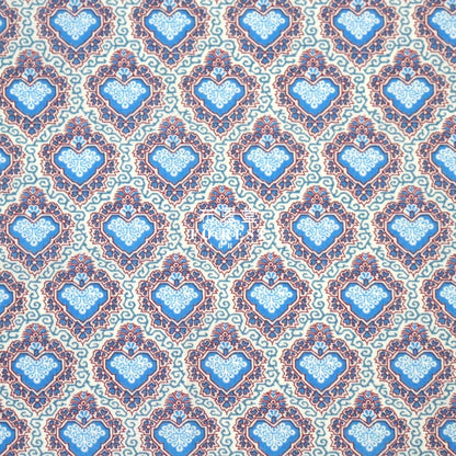 Liberty Of London (Cotton Tana Lawn Fabric) - King Hearts Blue Cotton
