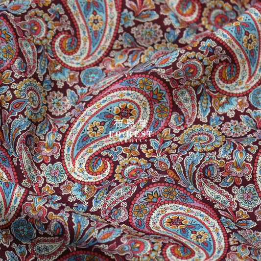 Liberty Of London (Cotton Tana Lawn Fabric) - Lee Manor Wine Cotton