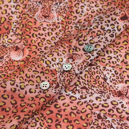 Liberty Of London (Cotton Tana Lawn Fabric) - Leopard Camo Red Cotton