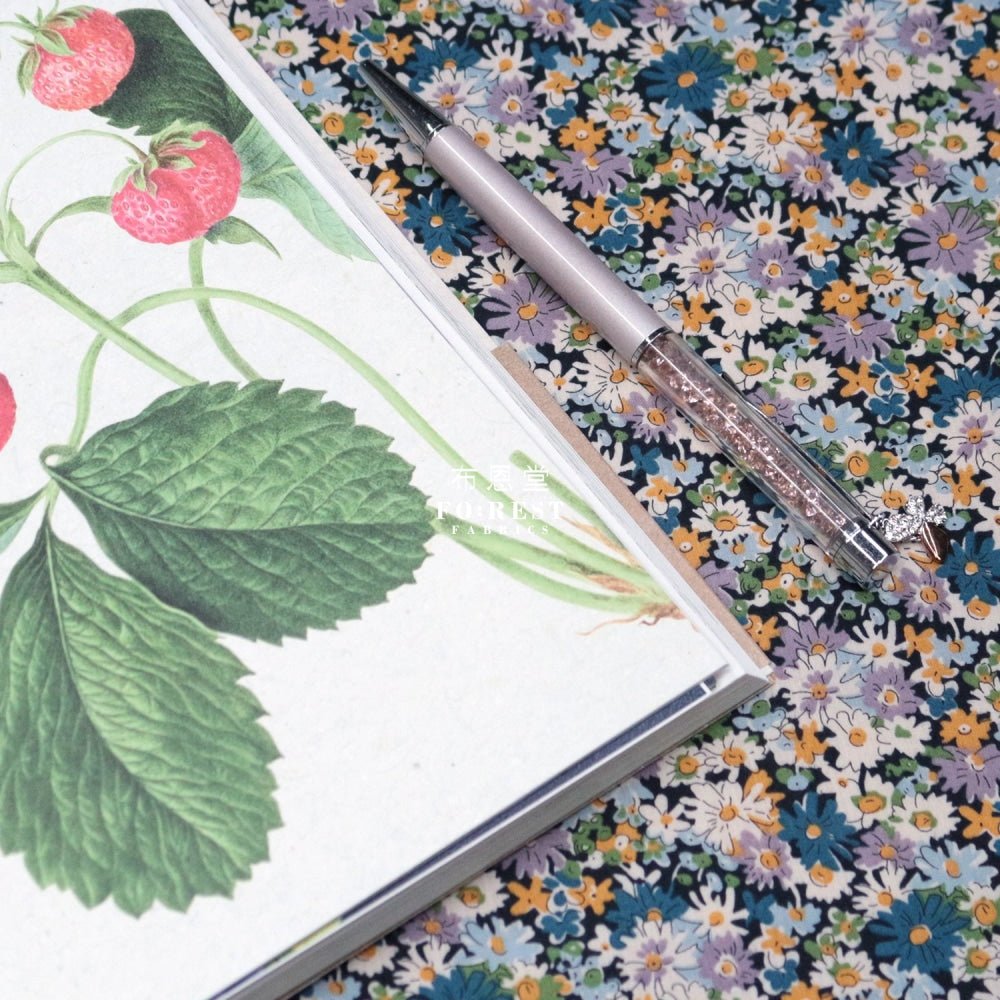 Liberty of London (Cotton Tana Lawn Fabric) - Libby BLUE - FO:REST Fabric 布恩堂Liberty fabrictana lawnjapanese fabricykk zipper
