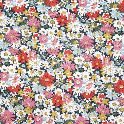 Liberty of London (Cotton Tana Lawn Fabric) - Libby RED - FO:REST Fabric 布恩堂Liberty fabrictana lawnjapanese fabricykk zipper