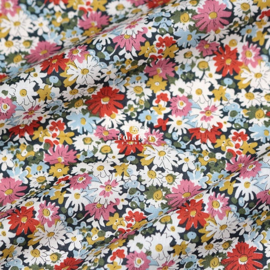 Liberty of London (Cotton Tana Lawn Fabric) - Libby RED - FO:REST Fabric 布恩堂Liberty fabrictana lawnjapanese fabricykk zipper