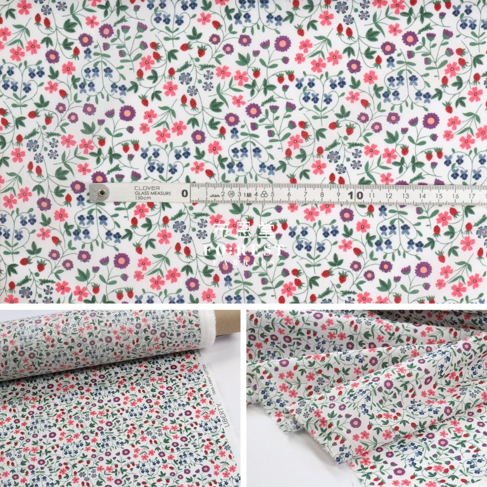 Liberty of London (Cotton Tana Lawn Fabric) - Little Mirabelle A - FO:REST Fabric 布恩堂Liberty fabrictana lawnjapanese fabricykk zipper