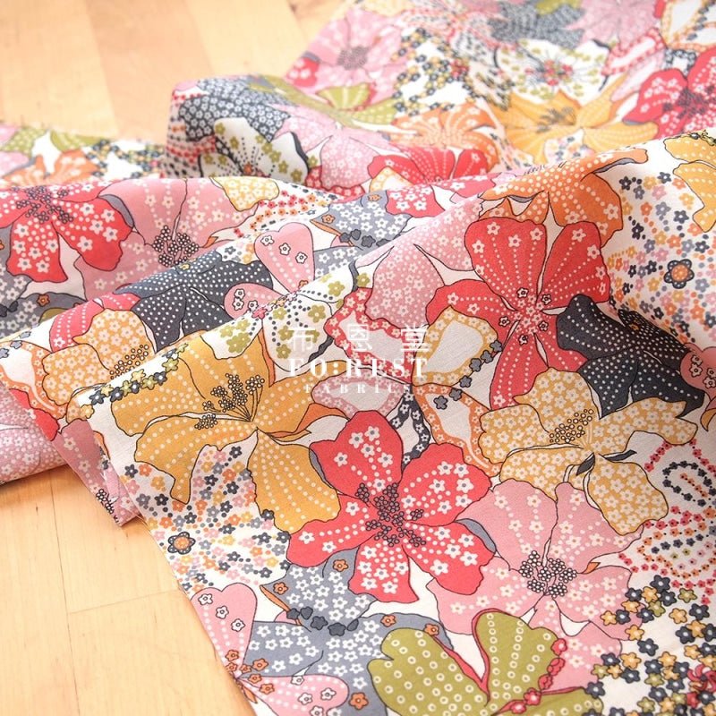 Liberty of London (Cotton Tana Lawn Fabric) - Mauvey - FO:REST Fabric 布恩堂Liberty fabrictana lawnjapanese fabricykk zipper