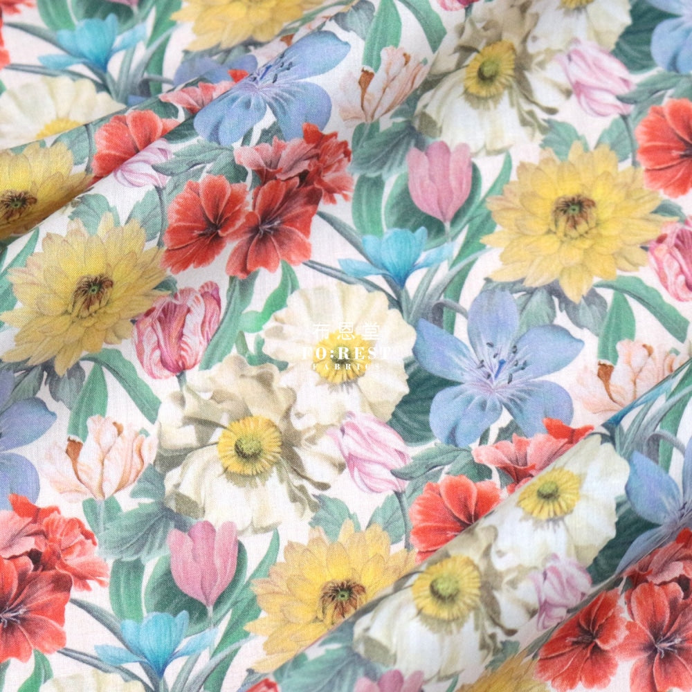 Liberty Of London (Cotton Tana Lawn Fabric) - Melody Blooms Cotton