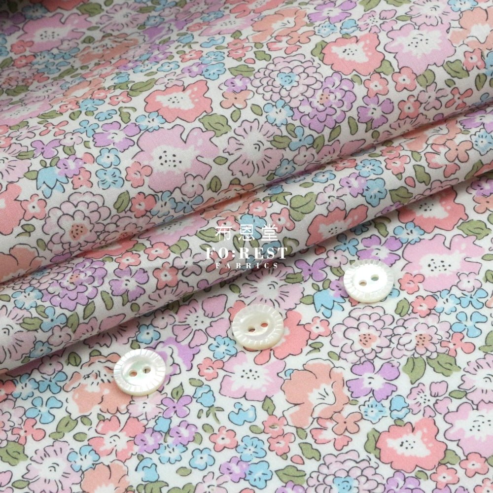 Liberty of London (Cotton Tana Lawn Fabric) - Michelle Pink - FO:REST Fabric 布恩堂Liberty fabrictana lawnjapanese fabricykk zipper