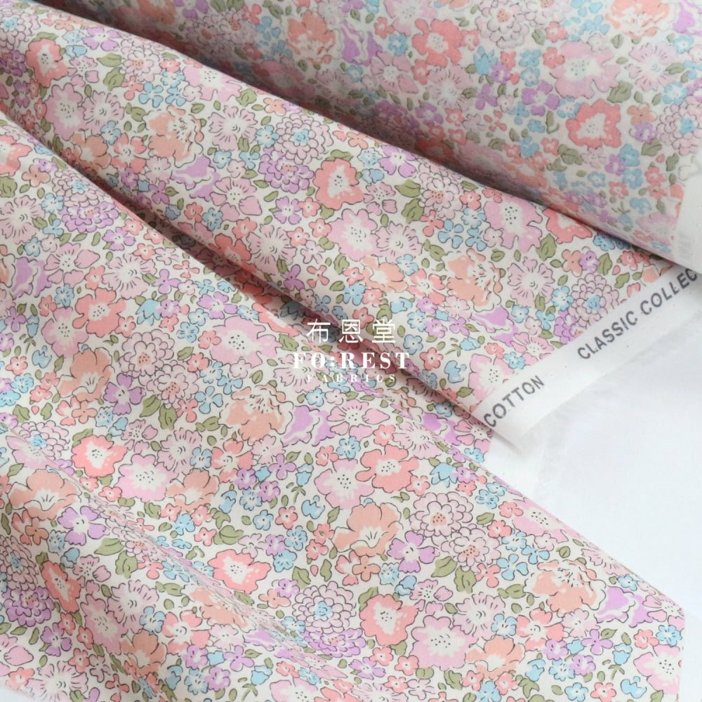 Liberty of London (Cotton Tana Lawn Fabric) - Michelle Pink - FO:REST Fabric 布恩堂Liberty fabrictana lawnjapanese fabricykk zipper